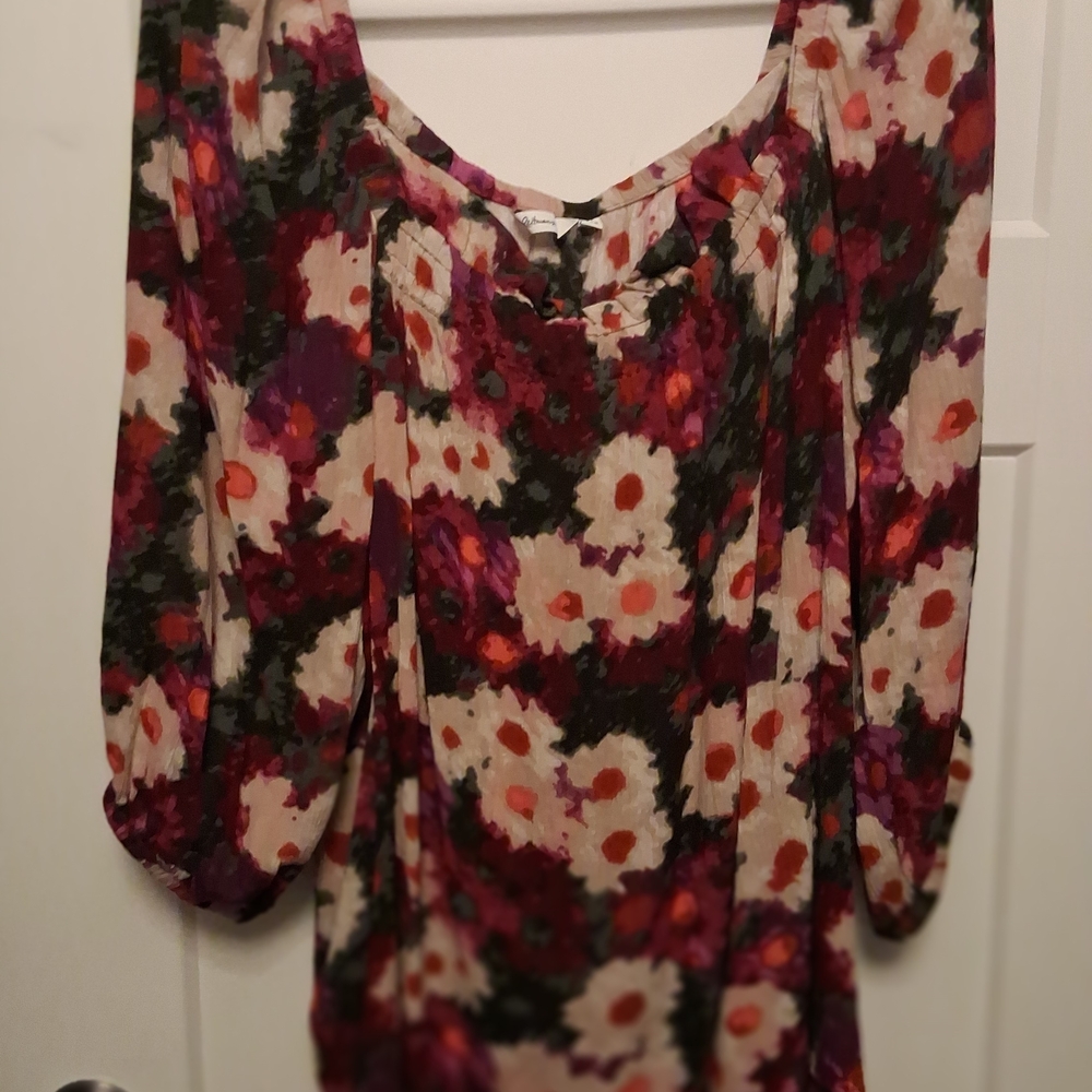 XXL Peasant Blouse NWOT Floral Women's Top - Multicolor